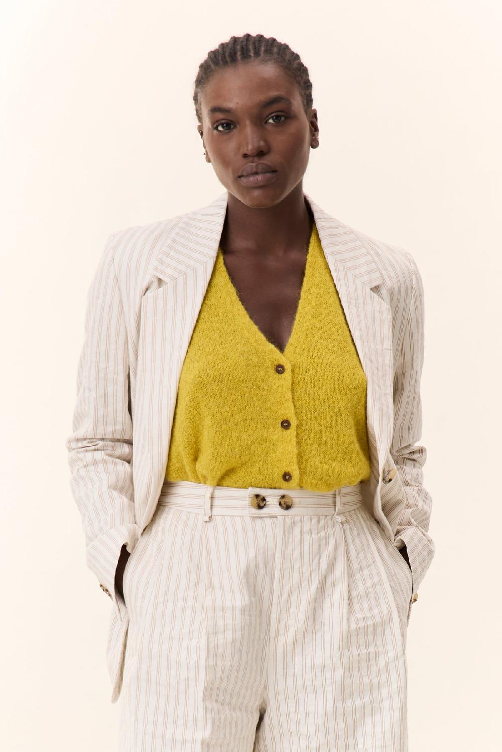 leon & harper Veste Vione Strp Off White