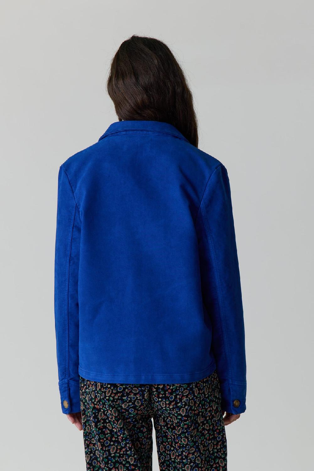 Leon & Harper Veste Visuel Plain Blue