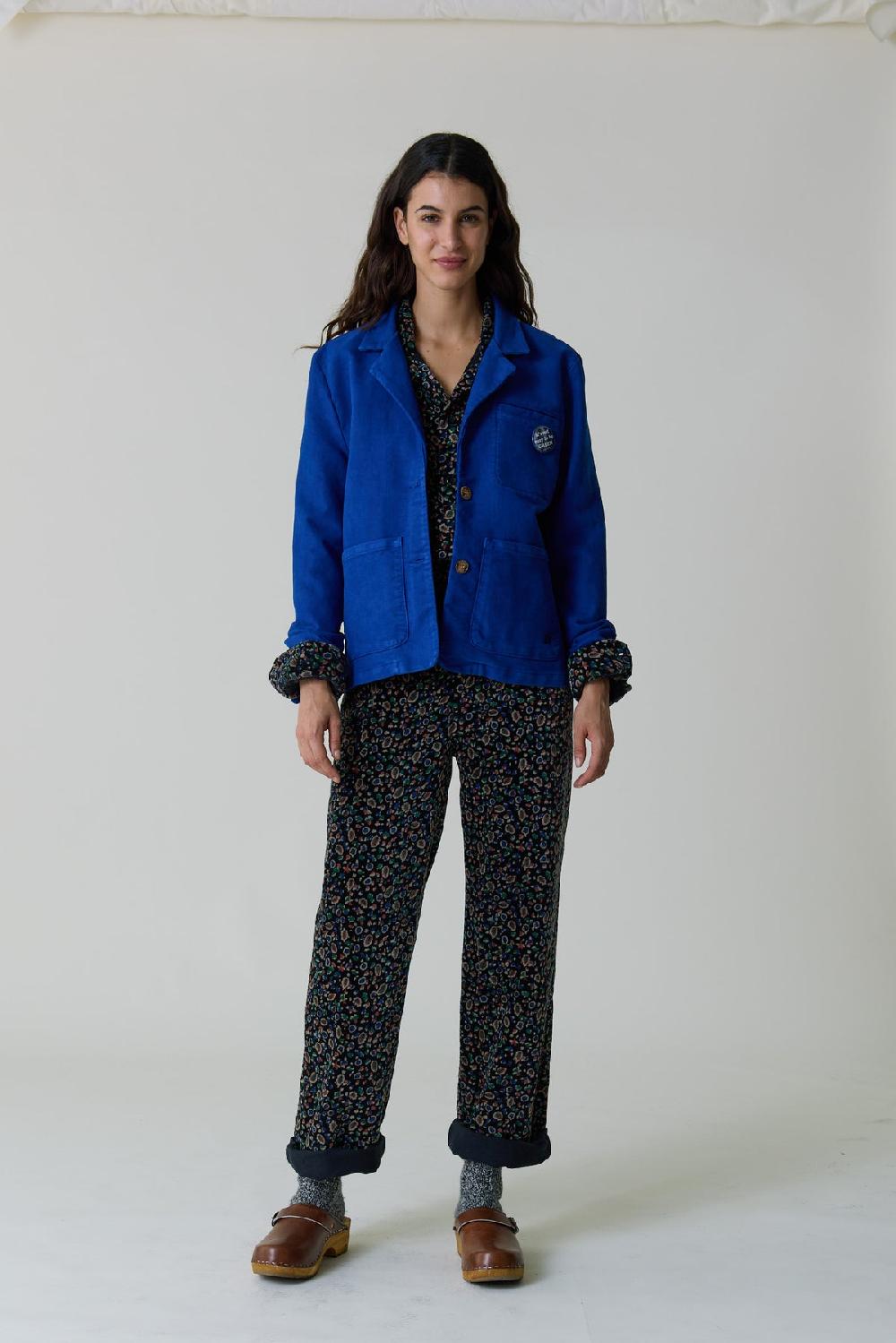 Leon & Harper Veste Visuel Plain Blue