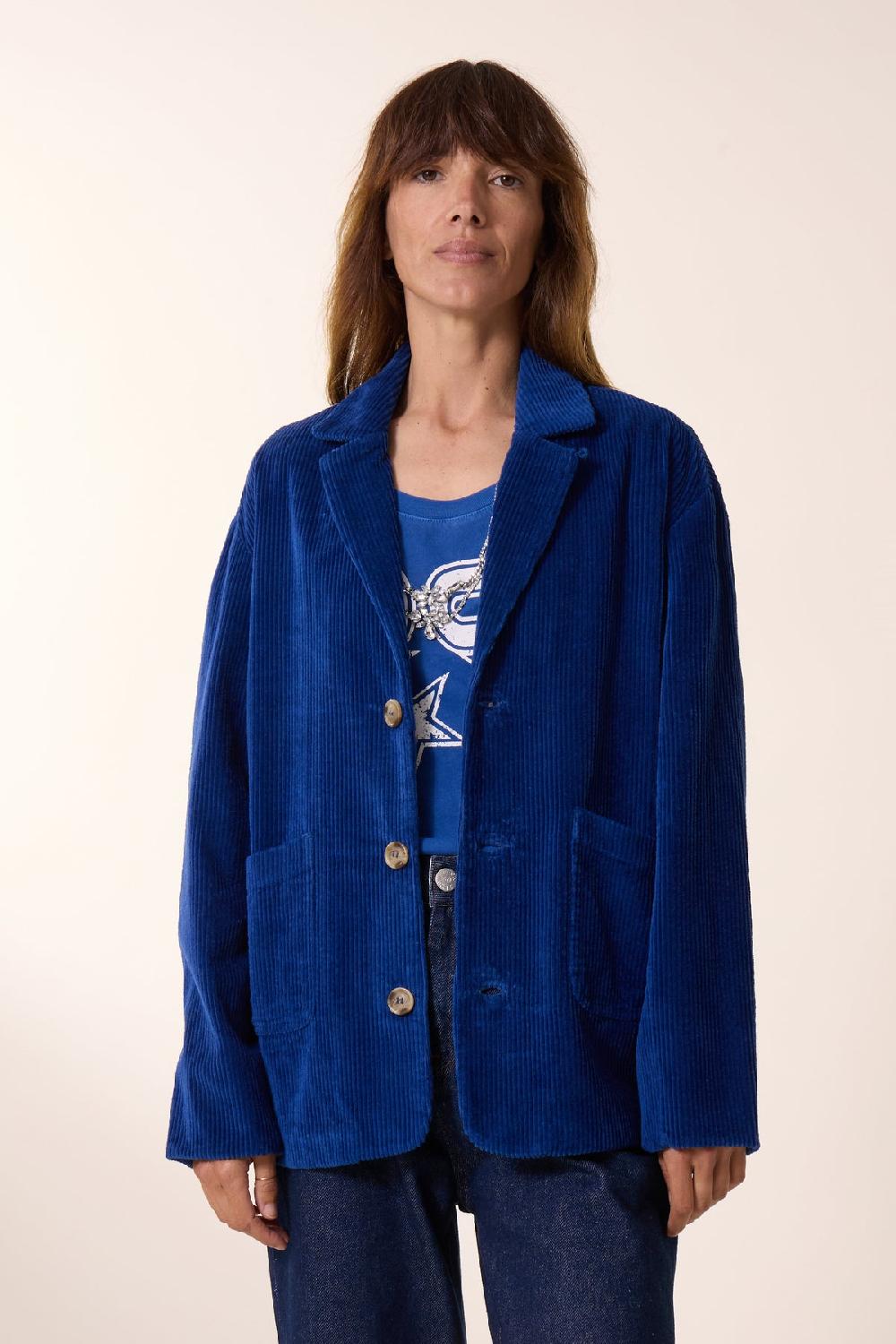 Leon & Harper Veste Viviane PLN Blue