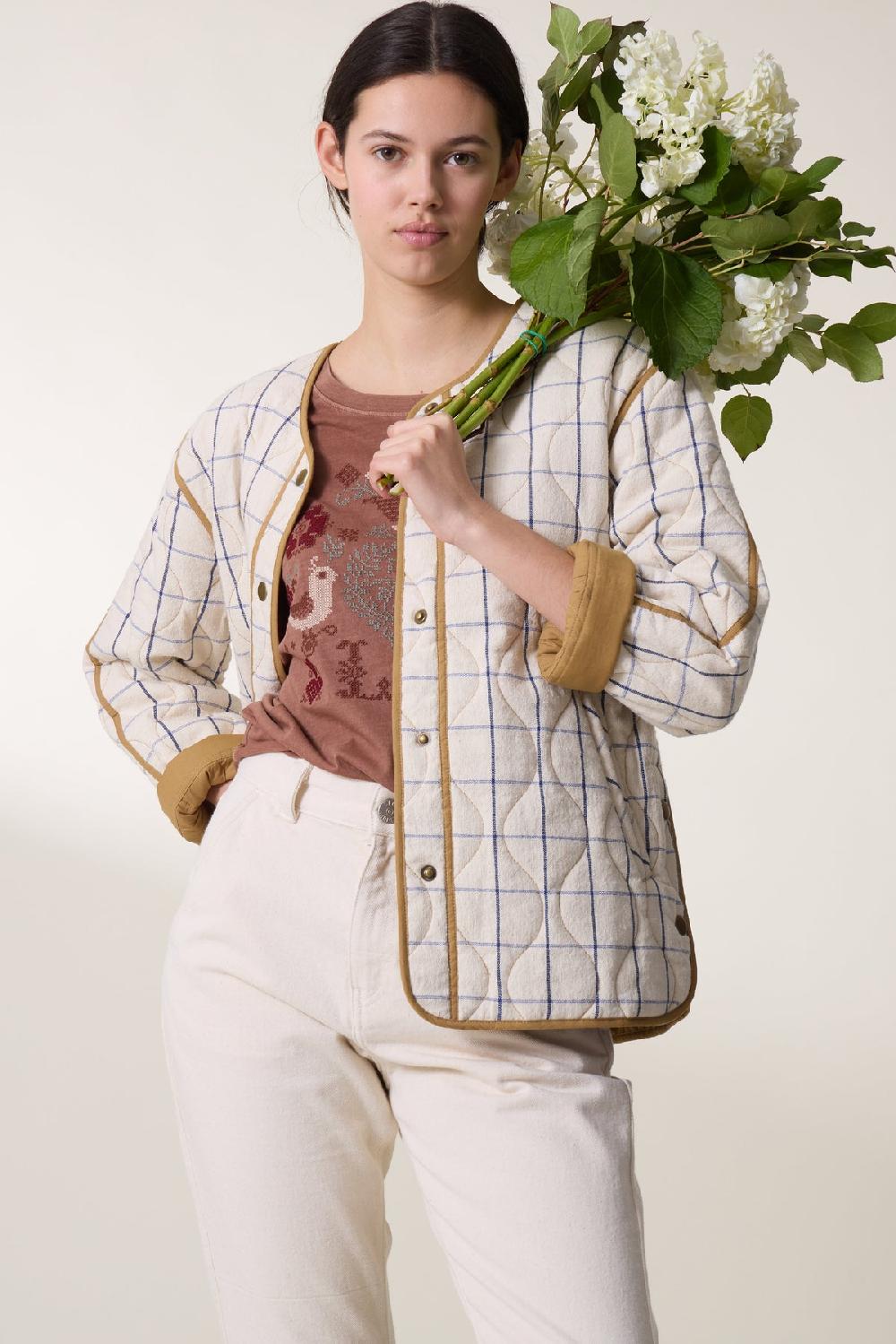 leon & harper Veste Volcana Mtrs Cream