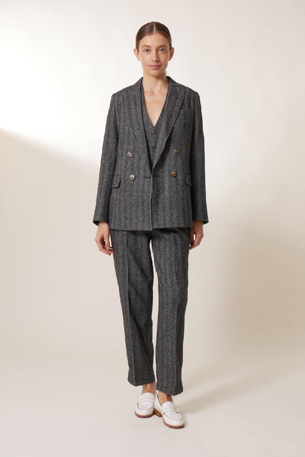 Leon & Harper Veste Volverte Chev Chevron