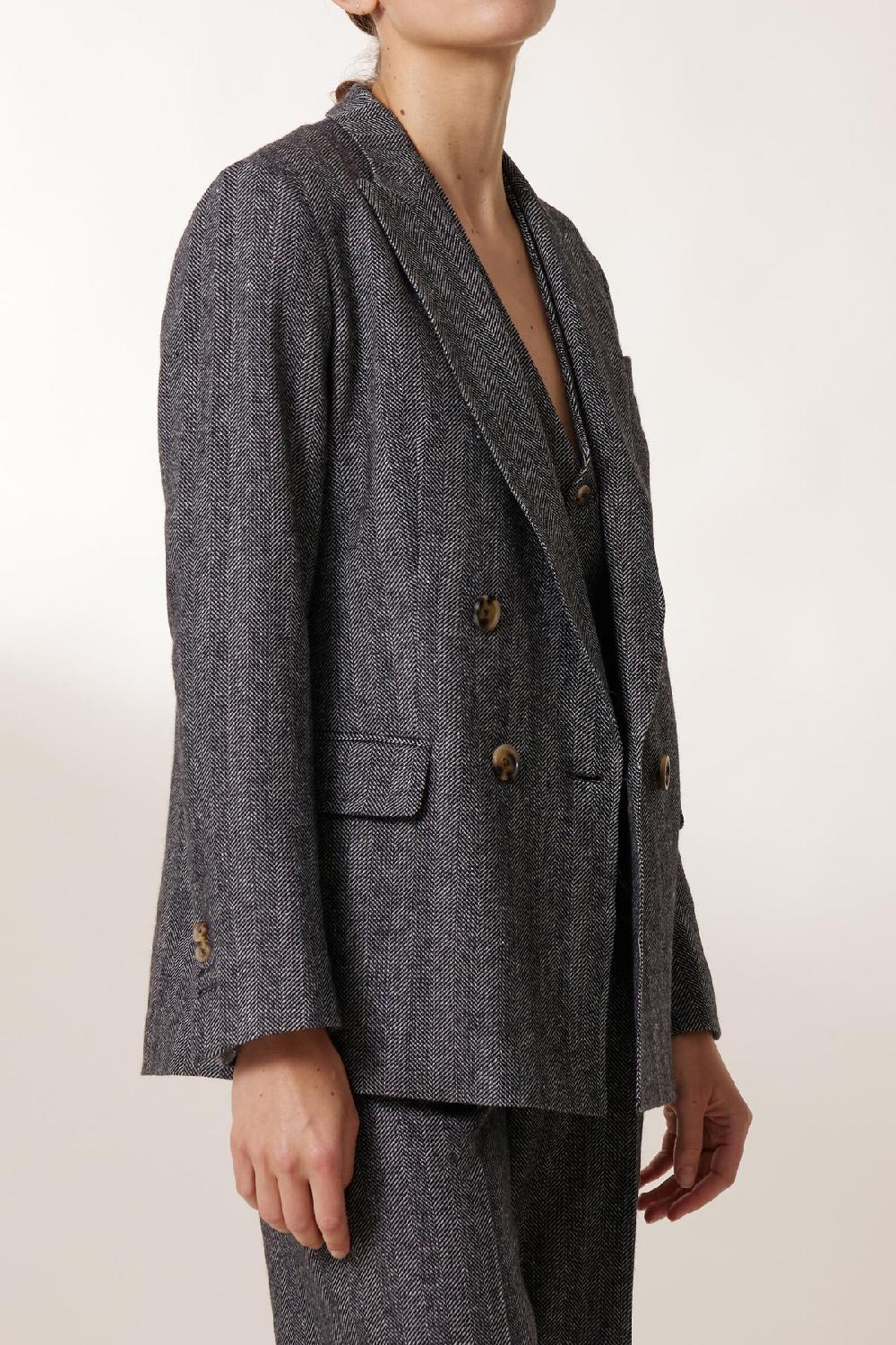 Leon & Harper Veste Volverte Chev Chevron