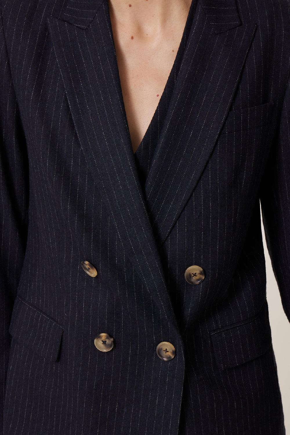 Leon & Harper Veste Volverte Stripe Blackstripe