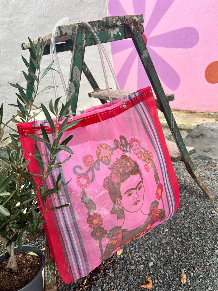 les bohémiennes Cabas Market of Mexico Frida corail