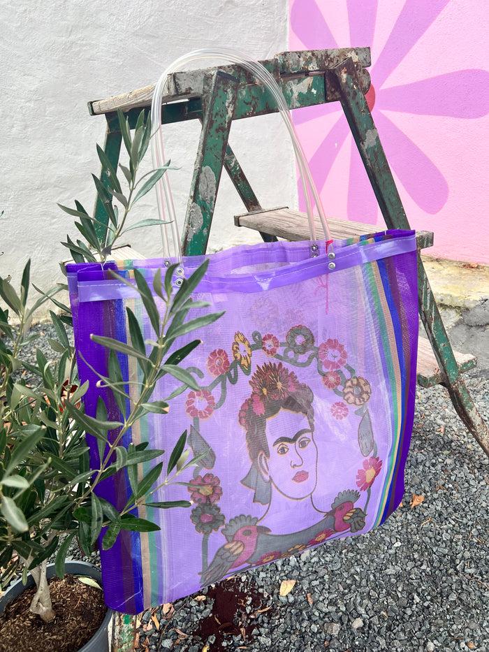 les bohémiennes Cabas Market of Mexico Frida violet