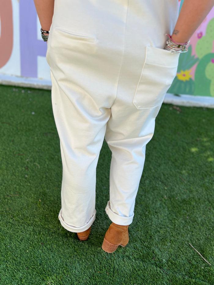 Les Bohémiennes Combinaison Sweat Pasolini By Banditas Ecrue