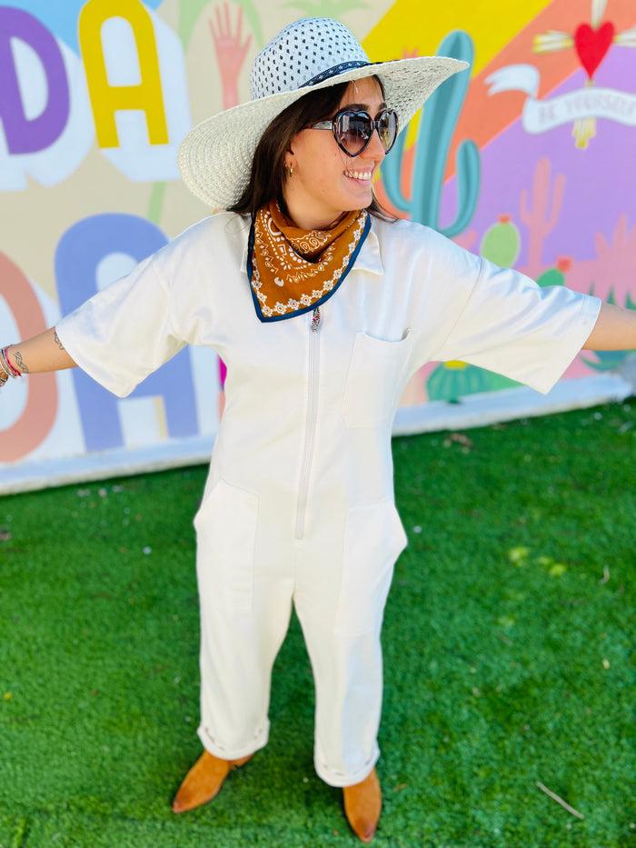 Les Bohémiennes Combinaison Sweat Pasolini By Banditas Ecrue