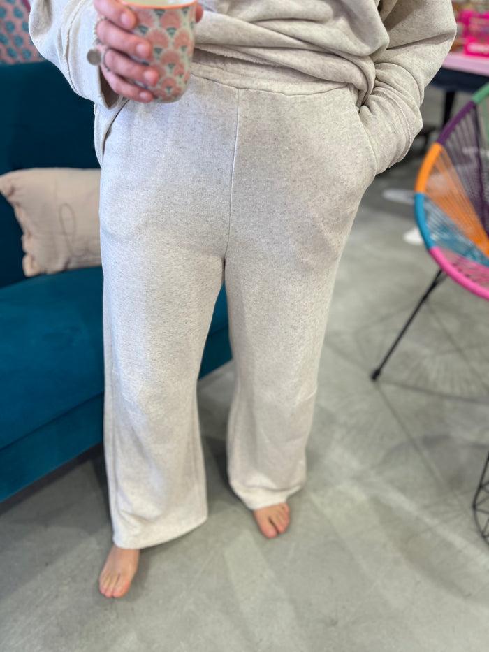 Les Bohémiennes Jogpant Kliber By Banditas Beige Chiné