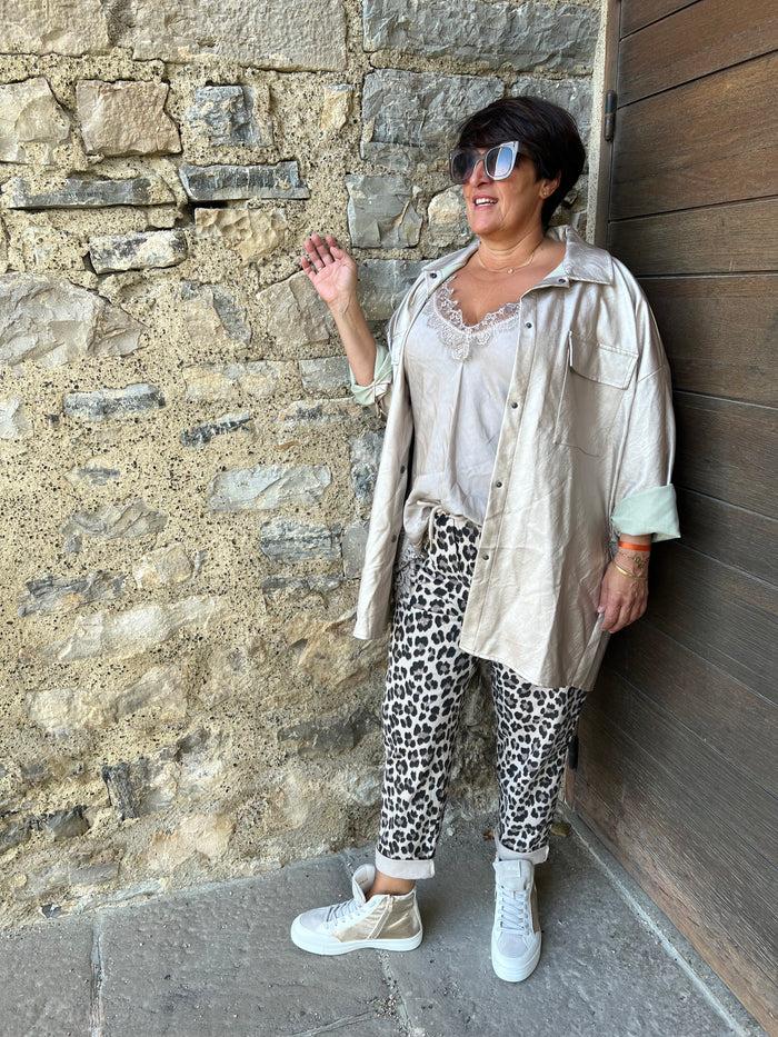 Les Bohémiennes Jogpant Léopard Grande Taille Style First