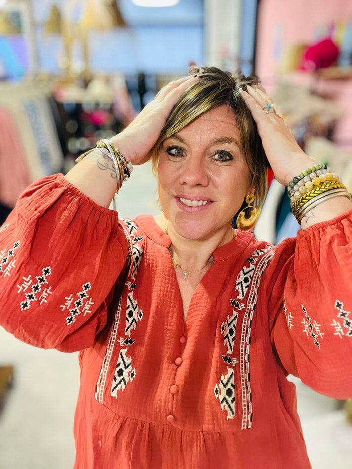 Les Bohémiennes Blouse ALBA 3 Coloris