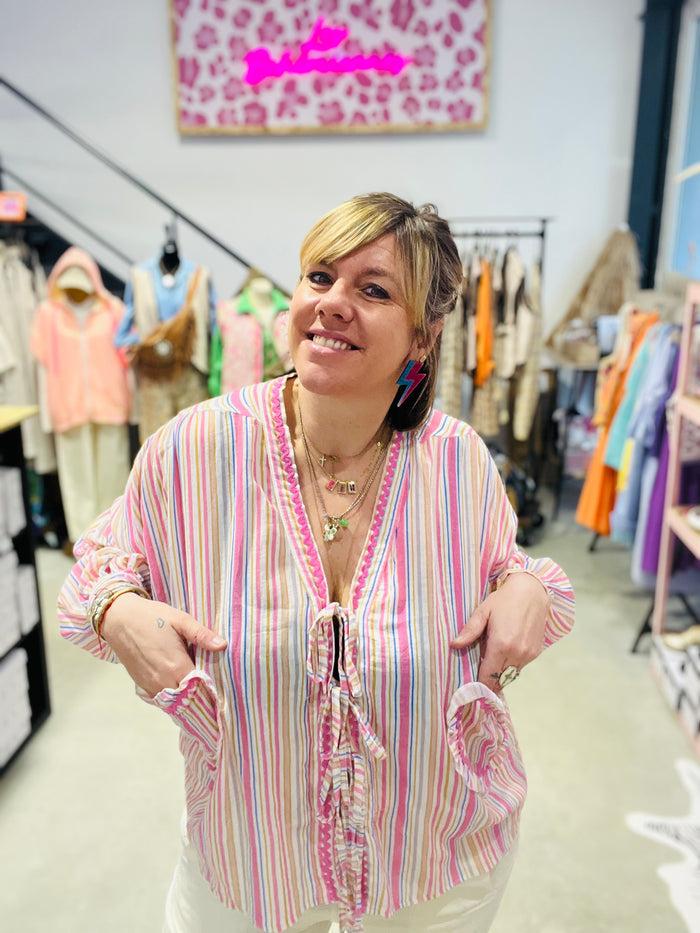 les bohémiennes Blouse coeur Nala