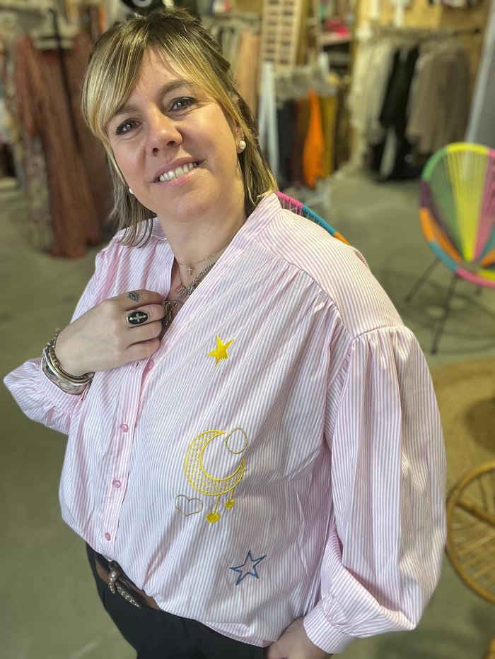 les bohémiennes Blouse Miluna Rose