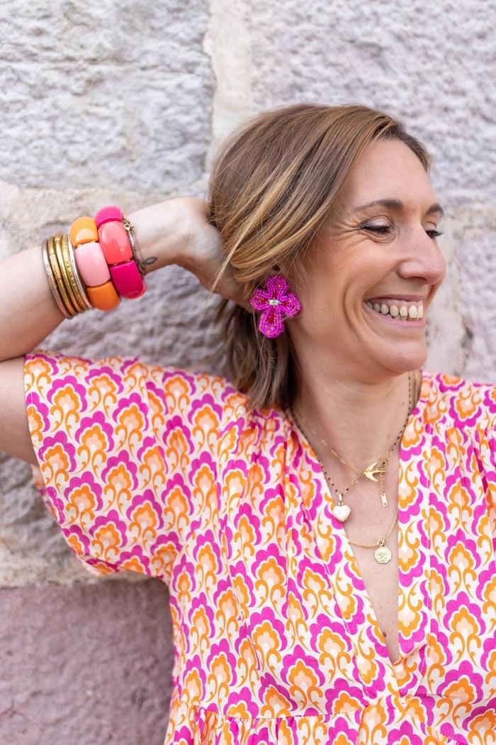 Les Bohémiennes Boucles D'oreilles Cruz 3 Couleurs