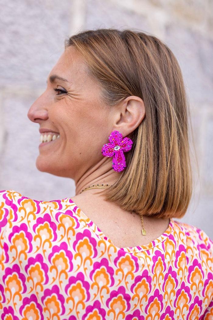 les bohémiennes Boucles d'oreilles Cruz 3 couleurs