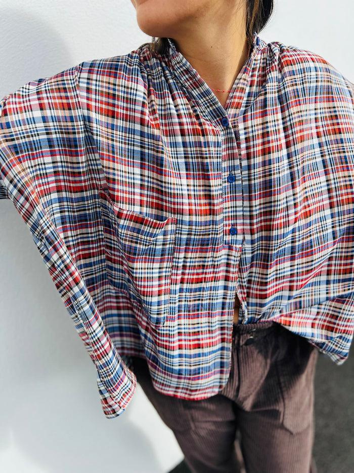 les bohémiennes Chemisier Aina BLEU