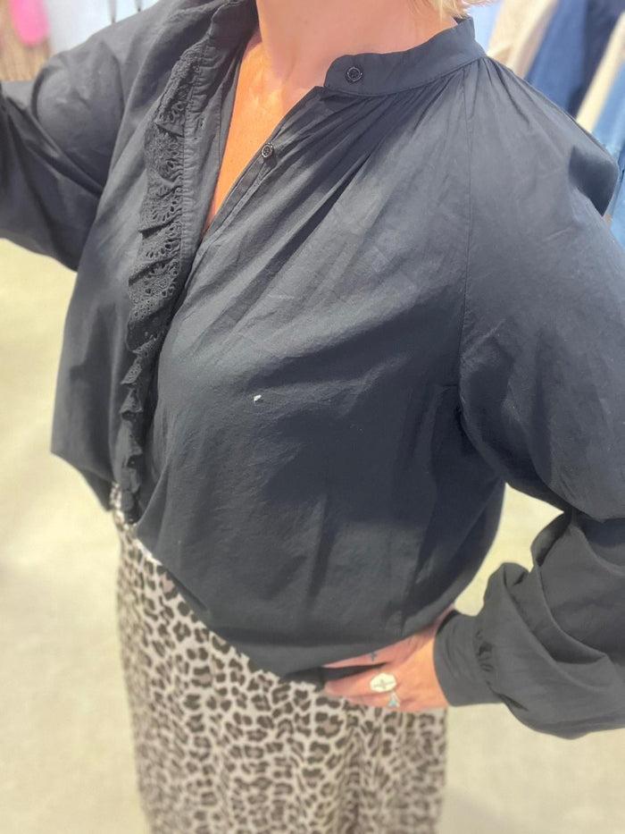 Les Bohémiennes Chemisier LUNA Noir