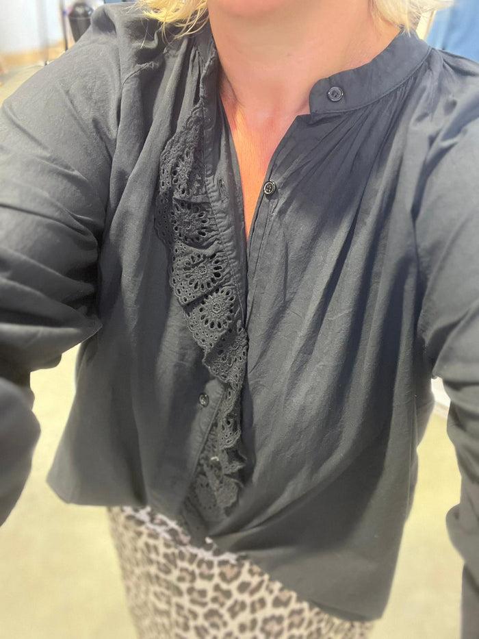 les bohémiennes Chemisier LUNA noir