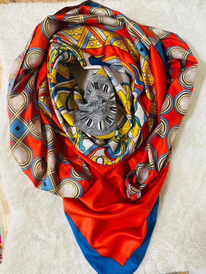 les bohémiennes Foulard carré de soie Kiko 13