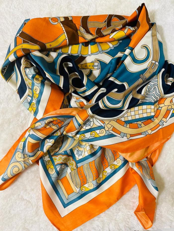 les bohémiennes Foulard carré de soie Kiko 14