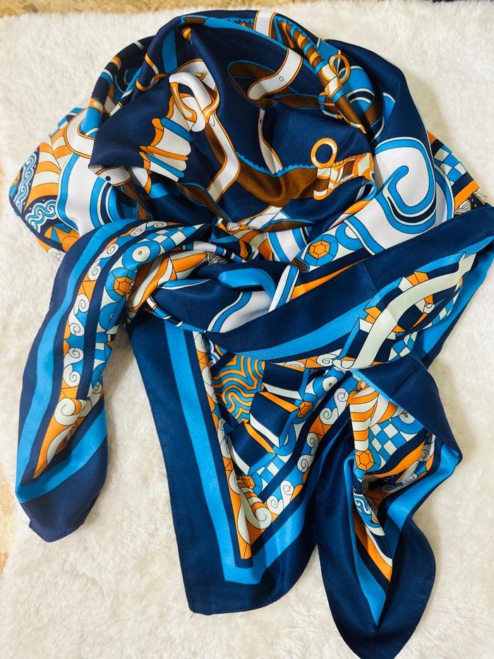 les bohémiennes Foulard carré de soie Kiko 15