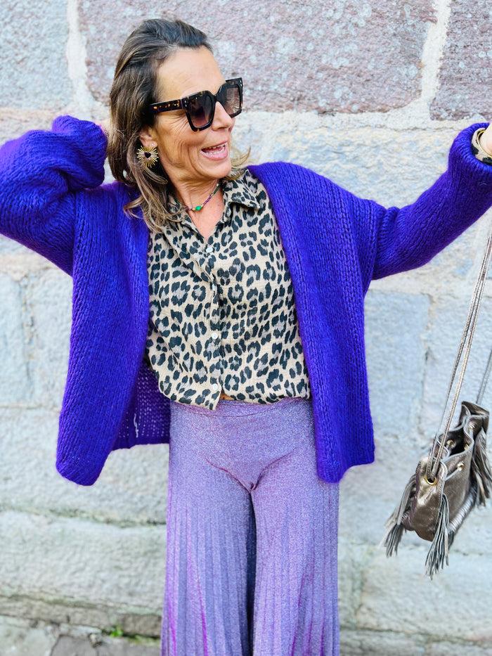 Les Bohémiennes Gilet Grosse Maille Doudou LBOM