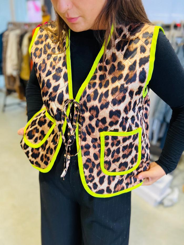 Les Bohémiennes Gilet KIKA Léo Jaune