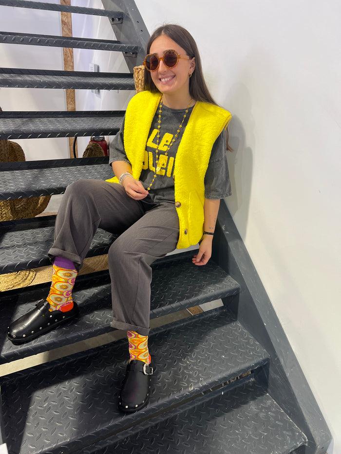 Les Bohémiennes Gilet Sunshine Jaune
