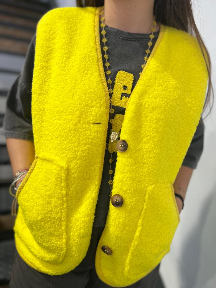 Les Bohémiennes Gilet Sunshine Jaune