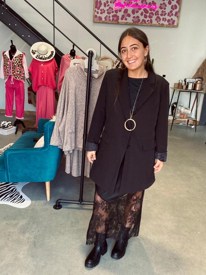 Les Bohémiennes Jupe ANGELE Noire