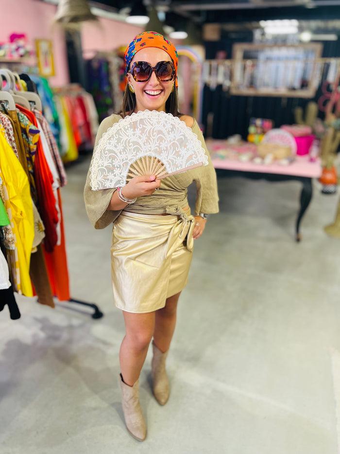 Les Bohémiennes Jupe Croisée Gold