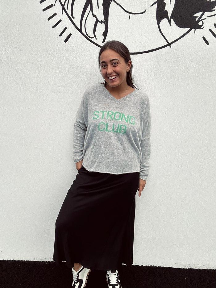 les bohémiennes Jupe droite satin Tilia Noir