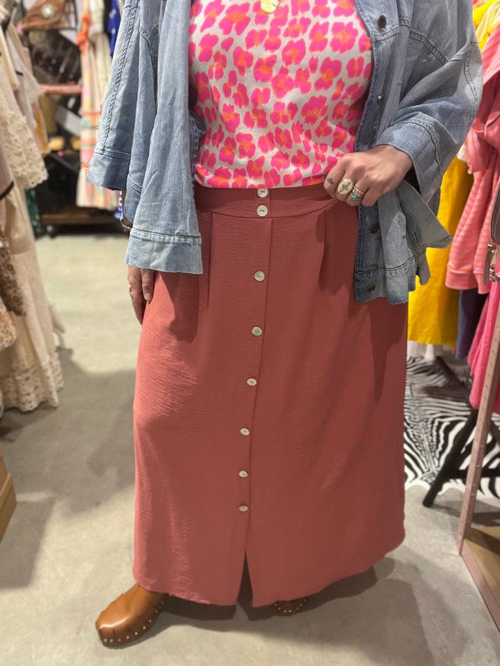 Les Bohémiennes Jupe Longue Manou Terracotta