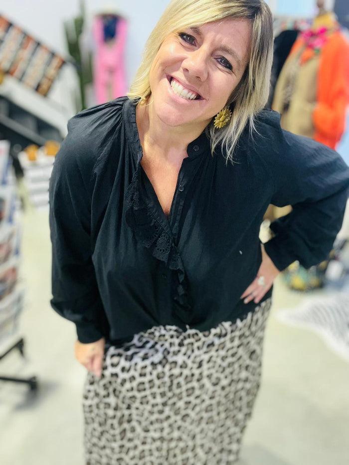 les bohémiennes Jupe satinée ZOLA beige