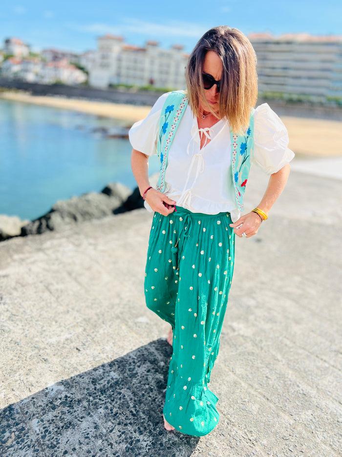 Les Bohémiennes Longue Jupe Sevilla Verte