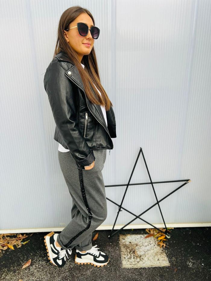 les bohémiennes Pantalon Auguste gris