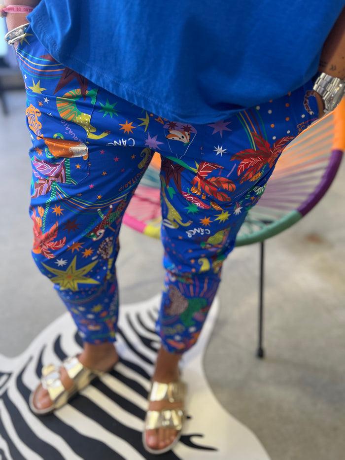 les bohémiennes Pantalon Blue Astral