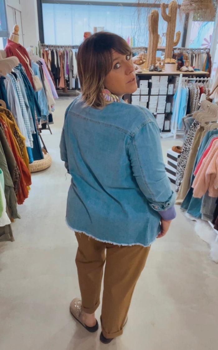 Les Bohémiennes Pantalon Coupe Baggy Gaba Camel