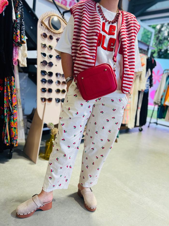 les bohémiennes Pantalon Magic Cerise Johanna Ecru