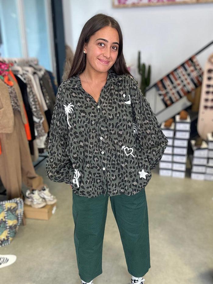 les bohémiennes Pantalon Magic Johanna Vert Sapin