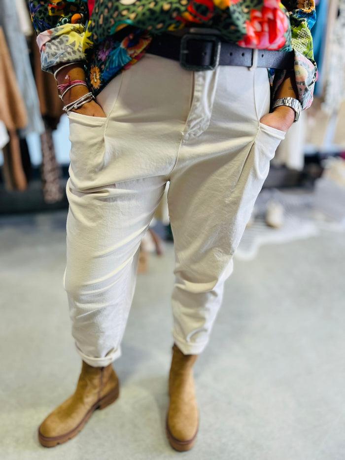 les bohémiennes Pantalon MATI écru