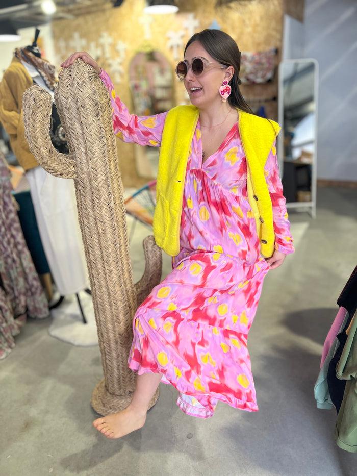 Les Bohémiennes Robe Banditas Aida Rose