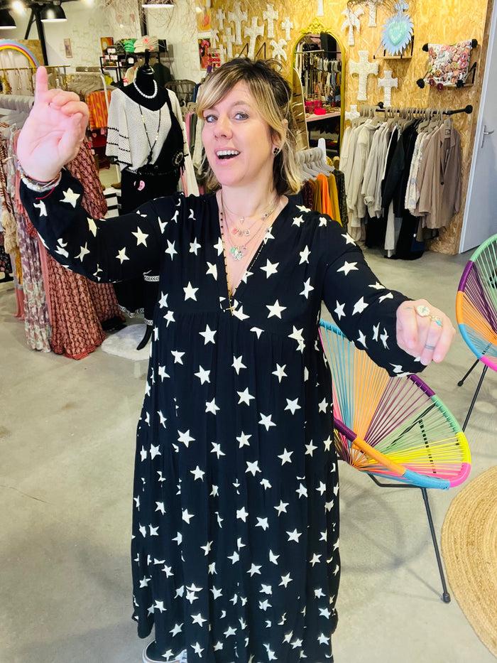 Les Bohémiennes Robe Banditas Estrella Black