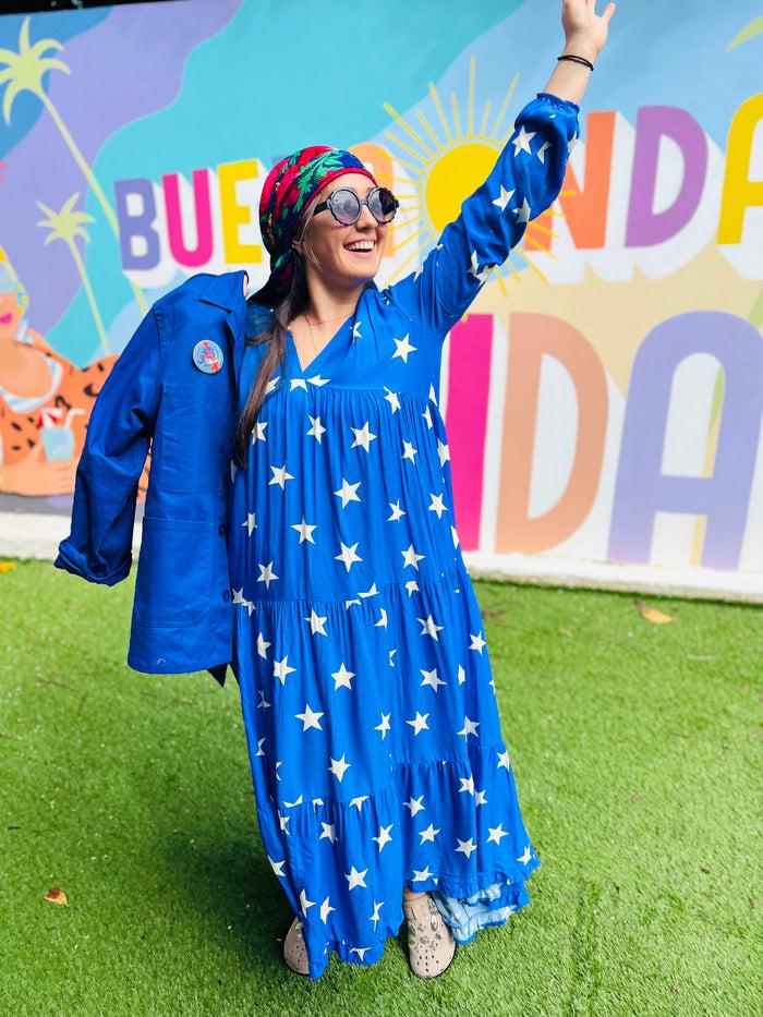 Les Bohémiennes Robe Banditas Estrella Blue