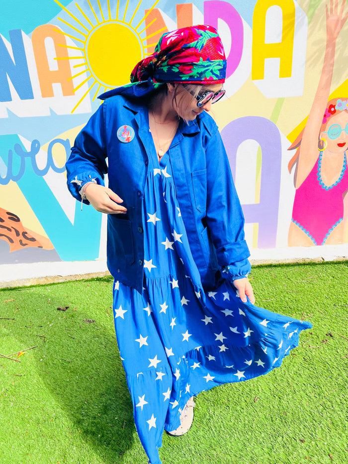 Les Bohémiennes Robe Banditas Estrella Blue