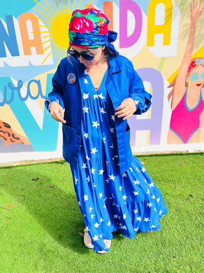 Les Bohémiennes Robe Banditas Estrella Blue