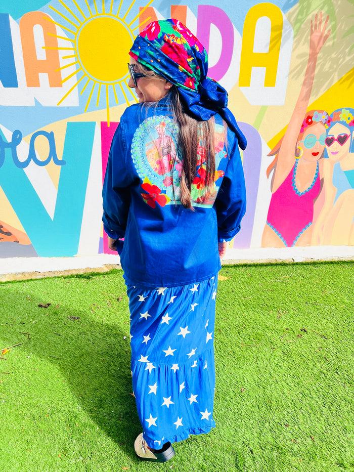 les bohémiennes Robe Banditas Estrella Blue