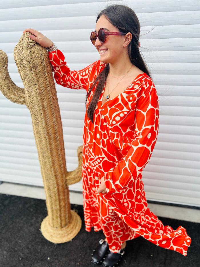 les bohémiennes Robe Banditas Uhaina Orange