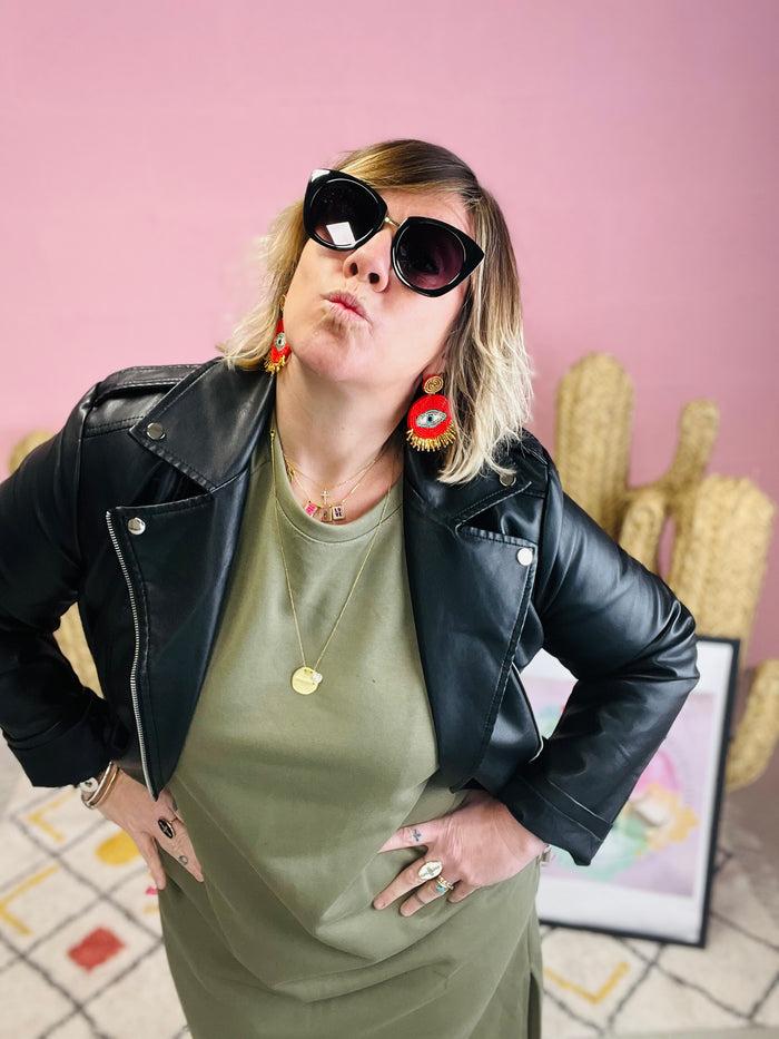 Les Bohémiennes Robe BOMBA Kaki