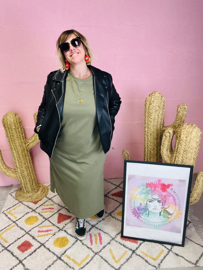 Les Bohémiennes Robe BOMBA Kaki